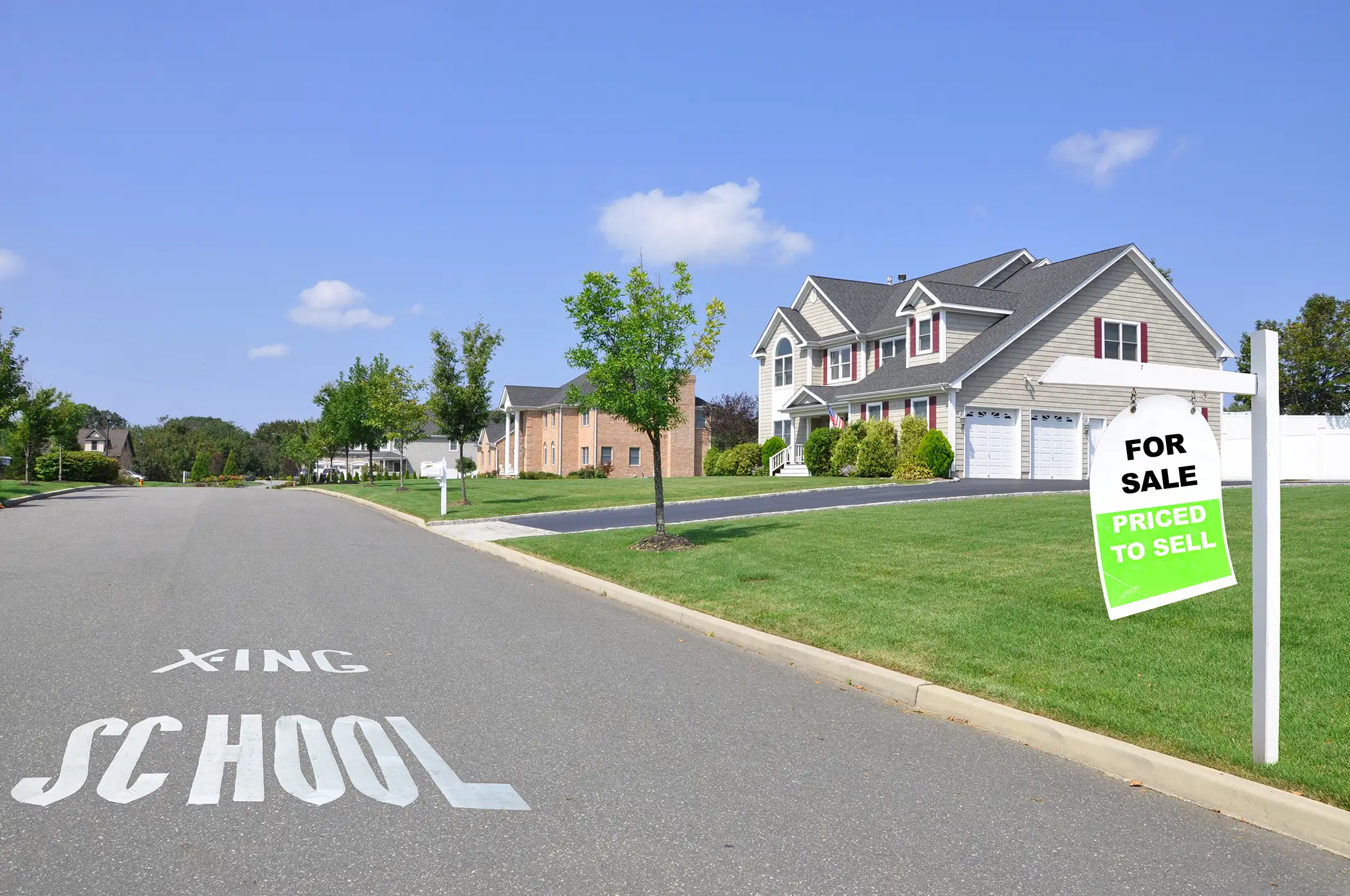 school crossing speed bump